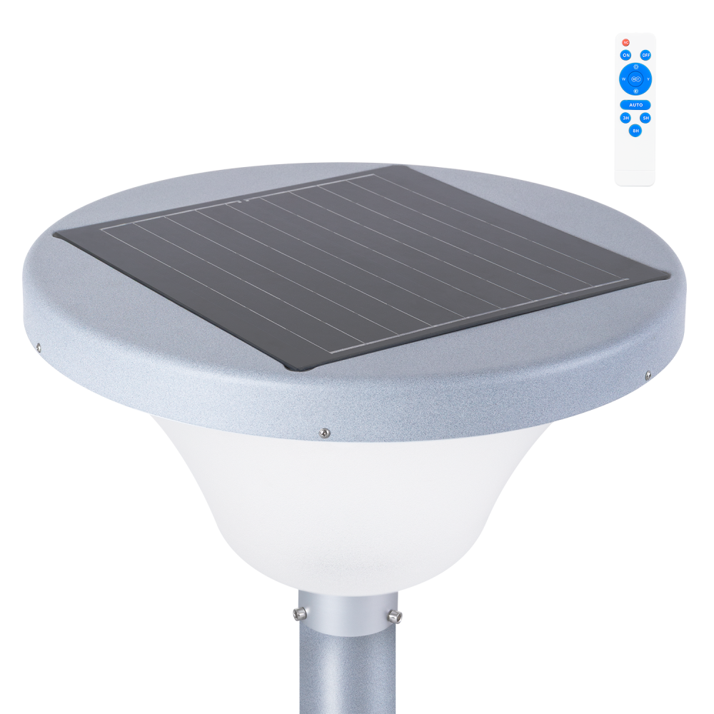 Lampione Stradale Solare a LED Circolare per Giardini 45W con