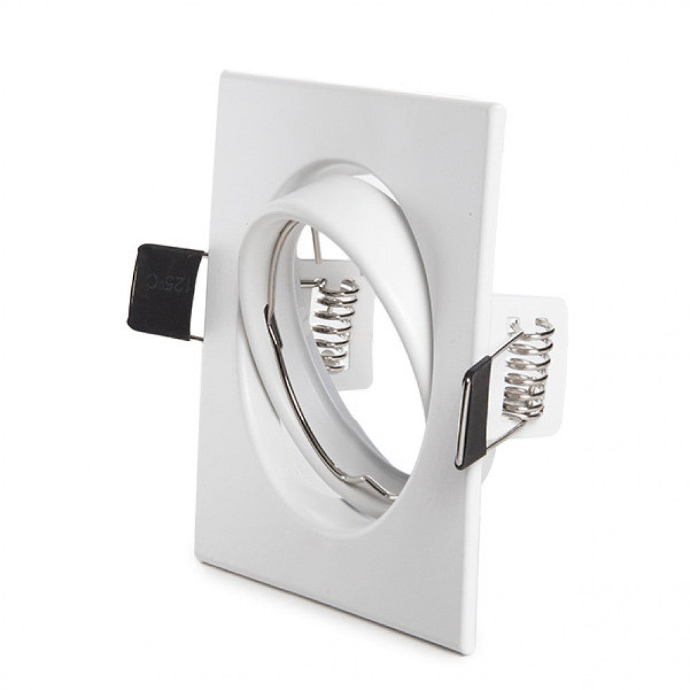 Faretto Riflettore Downlight Inclinabile Piazza Alluminio