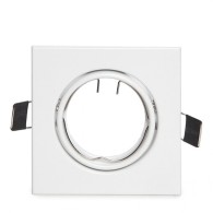 Faretto Riflettore Downlight Inclinabile Piazza Alluminio