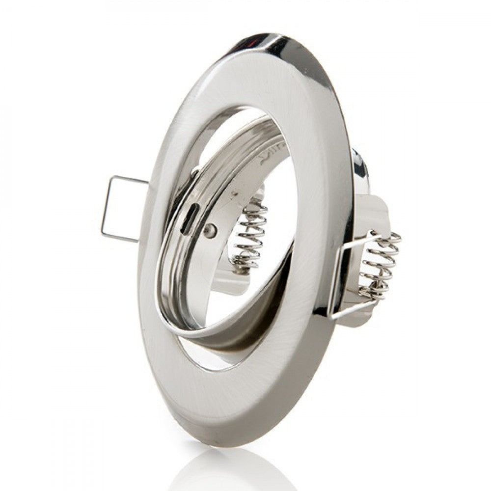 Faretto Riflettore Downlight Circolare Inclinabile Acciaio 92M