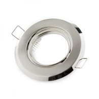 Faretto Riflettore Downlight Circolare Inclinabile Acciaio 92M