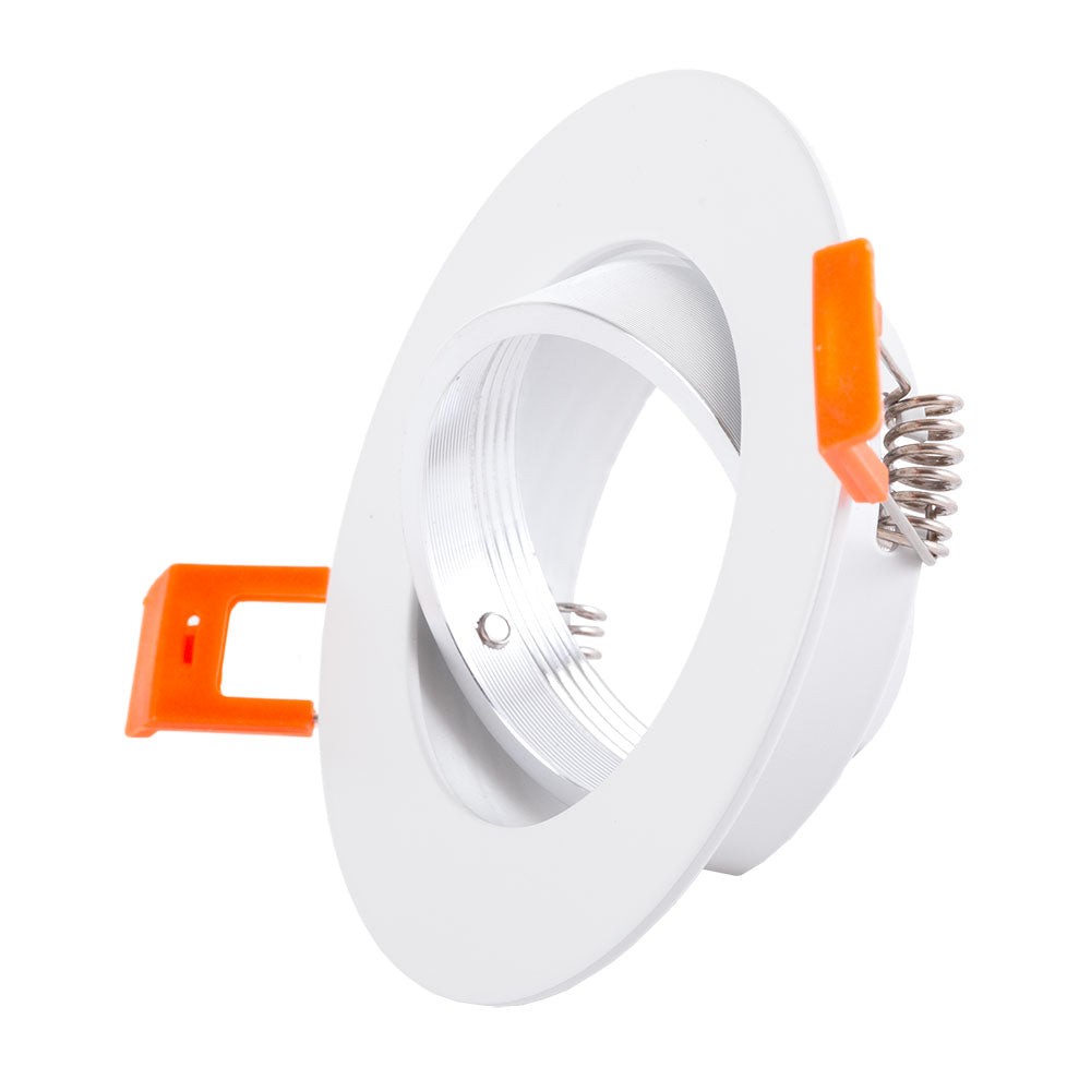 Faretto Riflettore Downlight Circolare Inclinabile Alluminio