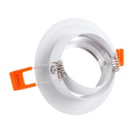 Faretto Riflettore Downlight Circolare Inclinabile Alluminio