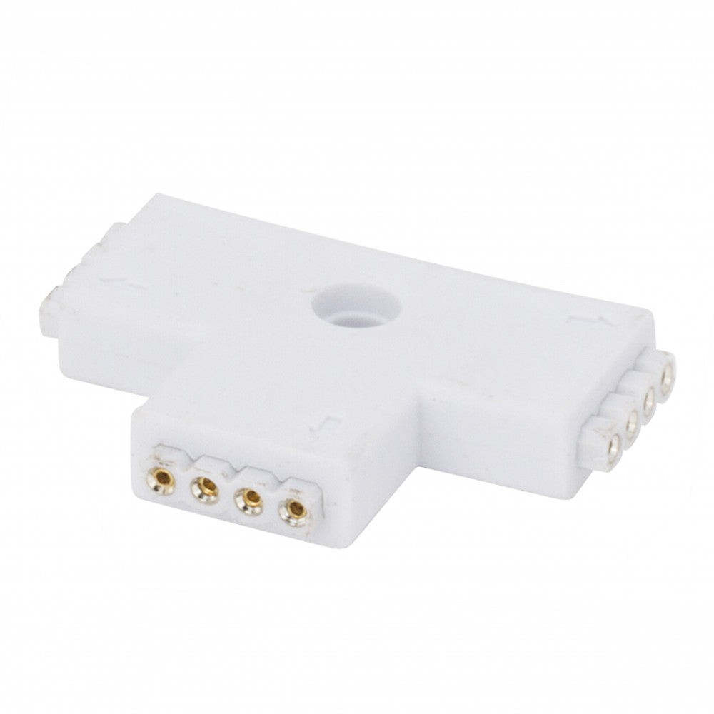 Connettore Rapido T Femmina Striscia LED 12/24VDC RGB Connettore Rapido T Femmina Striscia LED 12/24VDC RGB
