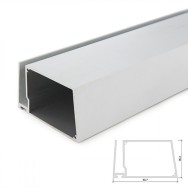 Profilo Alluminio Per Striscia LED Ripiani Bicchiere Spessore
