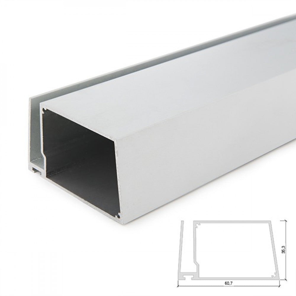 Profilo Alluminio Per Striscia LED Ripiani Bicchiere Spessore Profilo Alluminio Per Striscia LED Ripiani Bicchiere Spessore