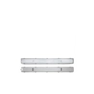 IP65 2 x tubo LED 1500 mm ABS / PC clip in acciaio inossidabile