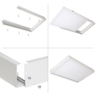 Tessileio di Montaggio Superficie Montata Pannello LED 60X30Cm