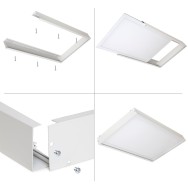 Tessileio di Montaggio Superficie Montata Pannello LED 60X30Cm