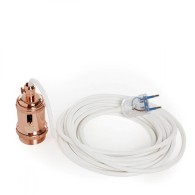Pendel E27 Cavo 5000Mm bianco3 X 0,75 Portalampada Interruttore