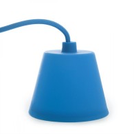 Portalampada E27 Cavo - Rosetta - Colore Blu