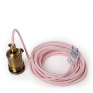 Pendel E27 Cavo 5000Mm Rosso 3 X 0,75 Portalampada Interruttore