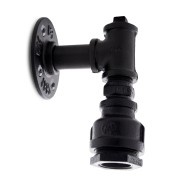 Luce A Muro estilo Industriale E27 Nero (Senza Lampada) Nora
