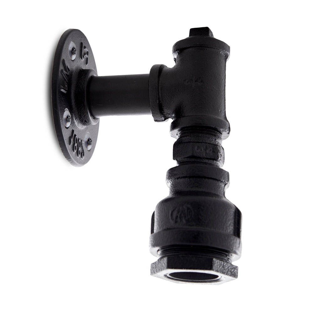 Luce A Muro estilo Industriale E27 Nero (Senza Lampada) Nora Luce A Muro estilo Industriale E27 Nero (Senza Lampada) Nora