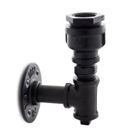 Luce A Muro estilo Industriale E27 Nero (Senza Lampada) Nora