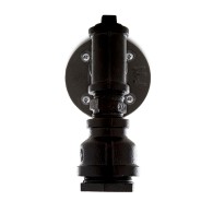 Luce A Muro estilo Industriale E27 Nero (Senza Lampada) Nora