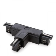 T Connettore Traccia Trifase Nero
