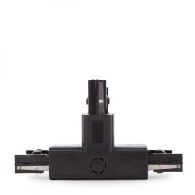T Connettore Traccia Trifase Nero