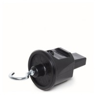 End Cap Nero IP44 Gancio Metallolo Cavo APPartamento