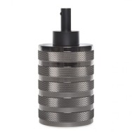 Portalampada E40 Art Deco - Nero