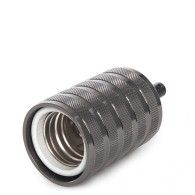 Portalampada E40 Art Deco - Nero