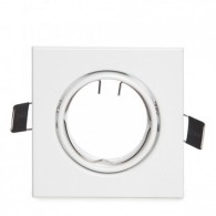 Faretto Riflettore Downlight Inclinabile Piazza Alluminio