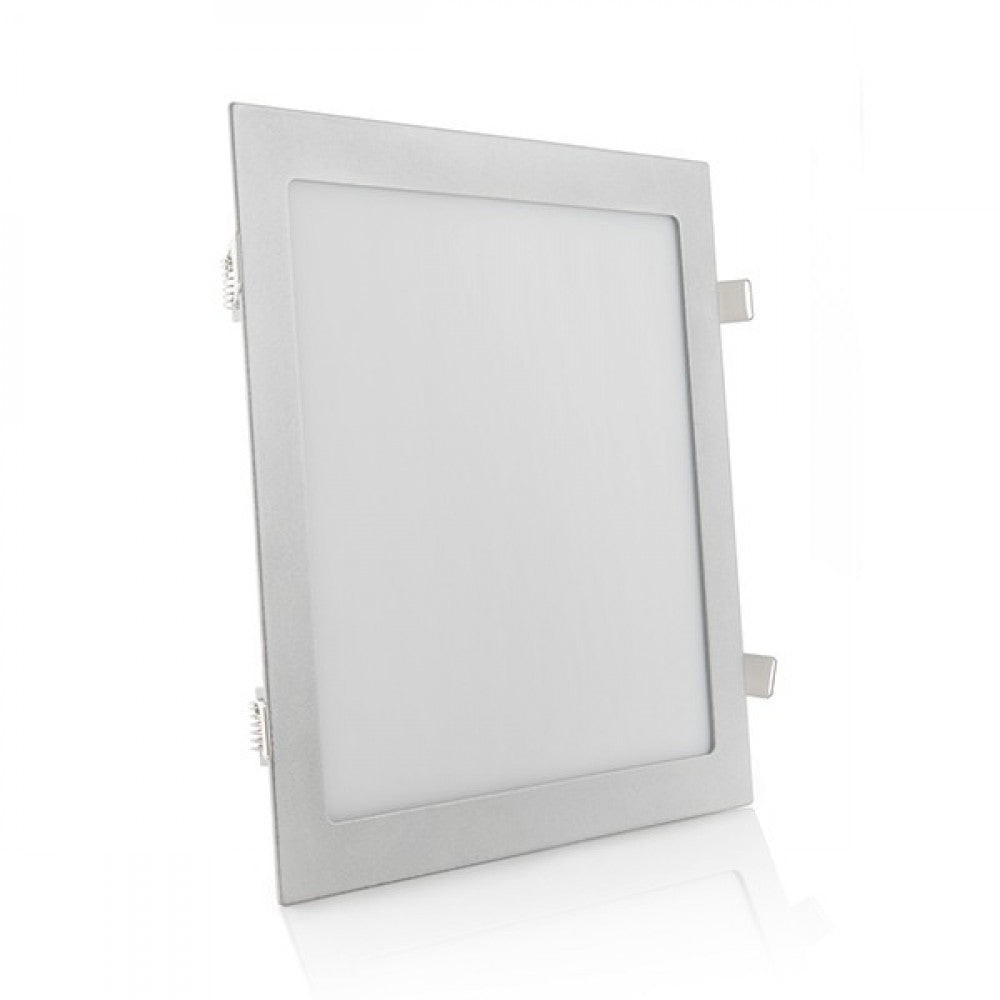 Pannello LED 25W 2500Lm 4200ºK Quadrato Argento 40. Pannello LED 25W 2500Lm 4200ºK Quadrato Argento 40.