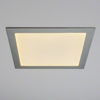 Pannello LED 25W 2500Lm 4200ºK Quadrato Argento 40.