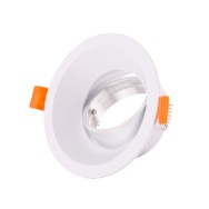 Faretto Riflettore Downlight Circolare GU10 Ø99Mm - Bianca