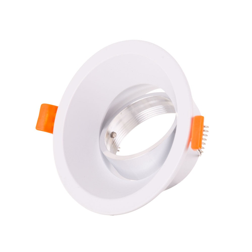Faretto Riflettore Downlight Circolare GU10 Ø99Mm - Bianca