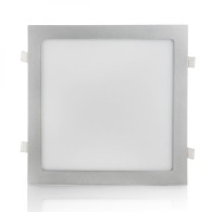 Pannello LED 25W 2500Lm 4200ºK Quadrato Argento 40.