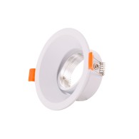 Faretto Riflettore Downlight Circolare GU10 Ø99Mm - Bianca