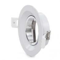 Faretto Riflettore Downlight Circolare GU10 Ø92Mm - Bianca