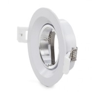 Faretto Riflettore Downlight Circolare GU10 Ø92Mm - Bianca