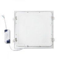 Pannello LED 25W 2500Lm 4200ºK Quadrato Argento 40.