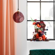 Lampada A Sospensione "Ballroom Purple Rain" E27 Senza Lampadina