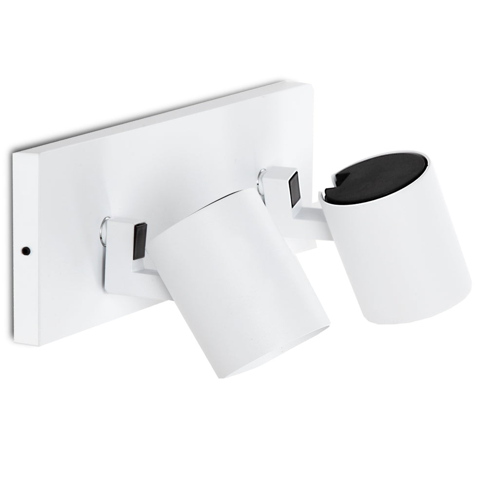 Luce A Muro "Lumiastra" 2xGU10 biancoSenza Lampadina Luce A Muro "Lumiastra" 2xGU10 biancoSenza Lampadina