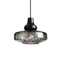 Lampada A Sospensione "New Wave Optic Smoke" E27 Senza Lampadina