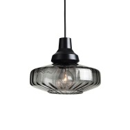 Lampada A Sospensione "New Wave Optic Smoke" E27 Senza Lampadina