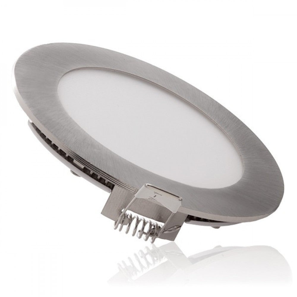 Pannello LED 6W 600Lm 2700ºK Circolare Nichel Satinato 50.