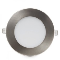 Pannello LED 6W 600Lm 2700ºK Circolare Nichel Satinato 50.