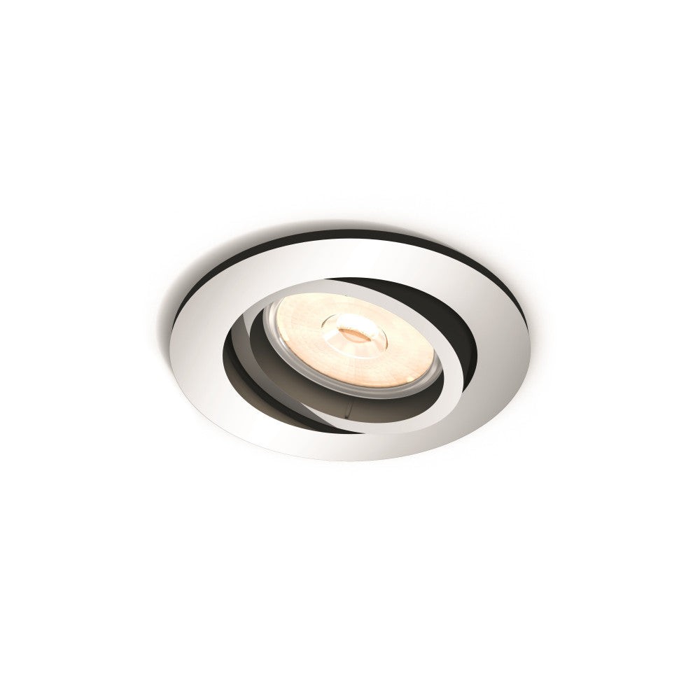 Faretto Incasso Philips Donegal Circolare Cromato GU10 Faretto Incasso Philips Donegal Circolare Cromato GU10