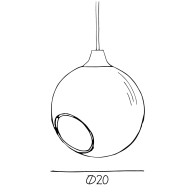 Lampada A Sospensione "Ballroom Rose" E27 Senza Lampadina