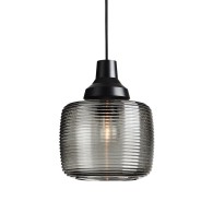 Lampada A Sospensione "New Wave Stripe Smoke" E27 Senza