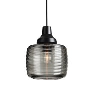 Lampada A Sospensione "New Wave Stripe Smoke" E27 Senza