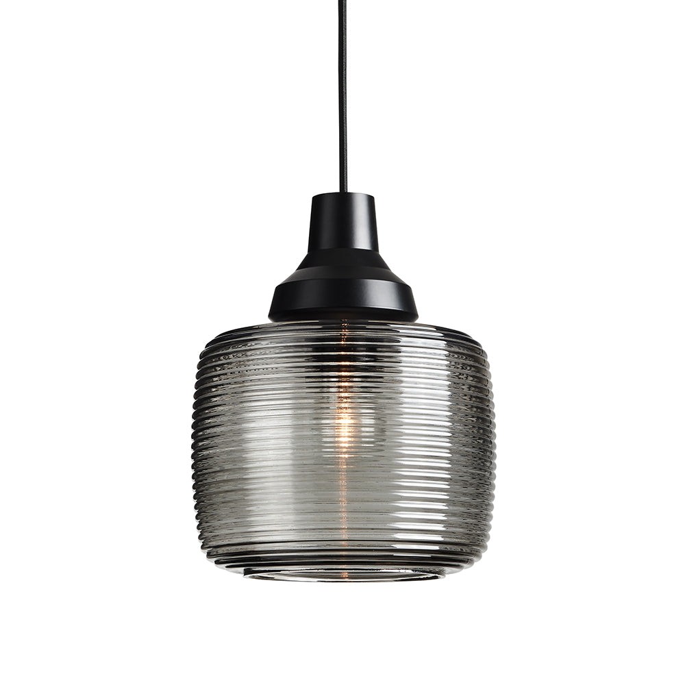 Lampada A Sospensione "New Wave Stripe Smoke" E27 Senza