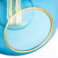 Lampada A Sospensione "Ballroom Blue Sky" E27 Senza Lampadina