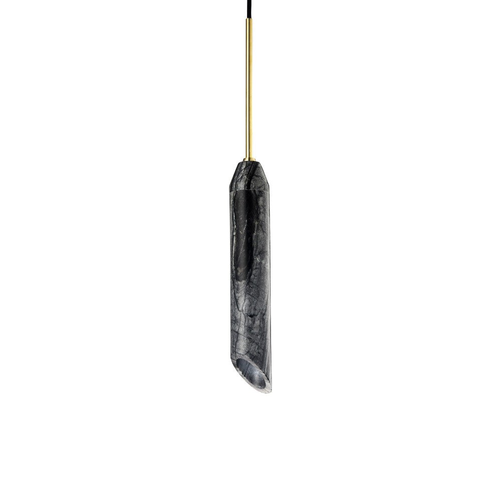 Lampada A Sospensione "Marble Art Charcoal" GU10 Senza Lampadina