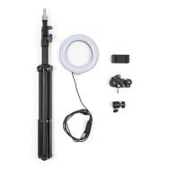 Tripode 8W 6000ºK Illuminazione Videoblogs 8W Ø16Cm 68►200Cm