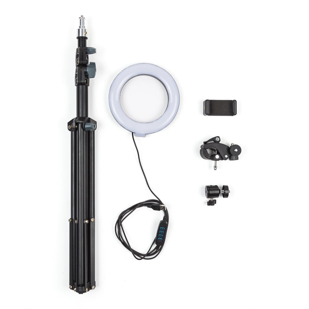 Tripode 8W 6000ºK Illuminazione Videoblogs 8W Ø16Cm 68►200Cm Tripode 8W 6000ºK Illuminazione Videoblogs 8W Ø16Cm 68►200Cm